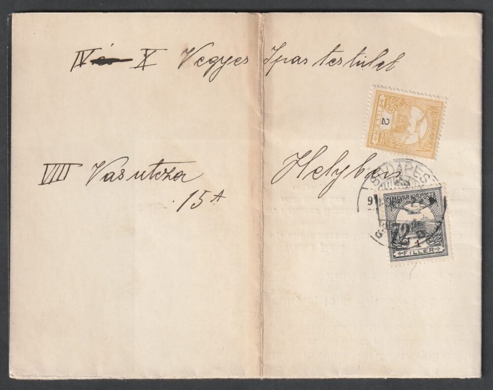 1916. helyi nyomtatvány