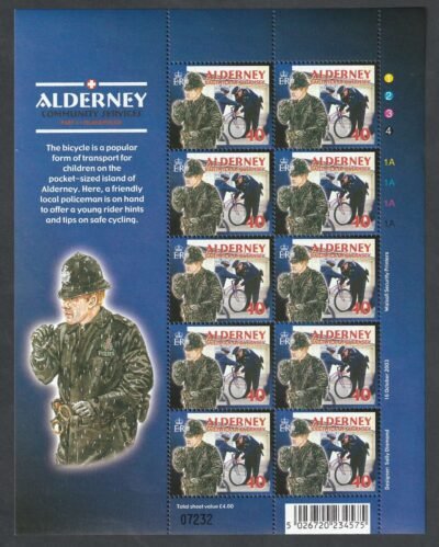 2003. Alderney, Szociális szolgáltatások – rendőrség kisívben