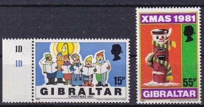 1981. Gibraltár, Karácsonyi bélyegek sor