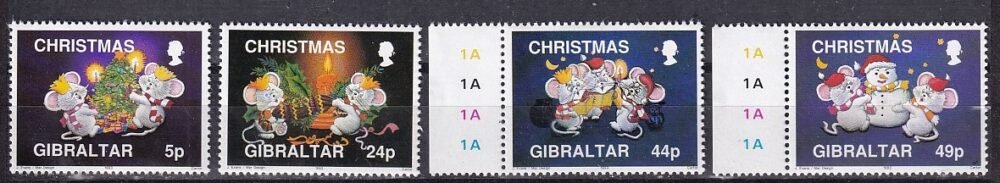 1993. Gibraltár, Karácsonyi bélyegek sor