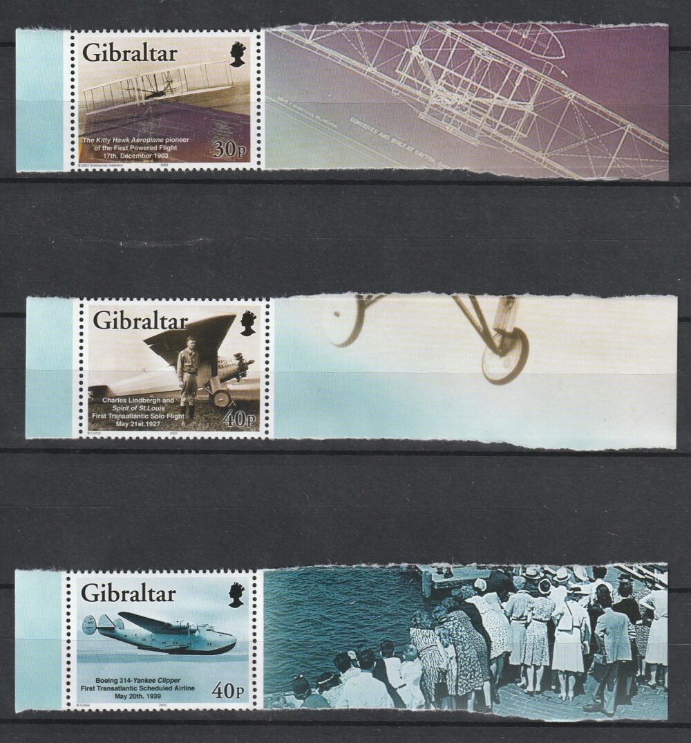 2003. Gibraltár, a repülés 100. évfordulója, ívszéli sor