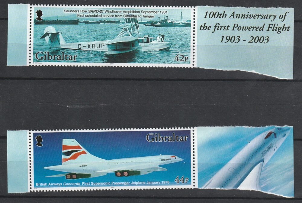 2003. Gibraltár, a repülés 100. évfordulója, ívszéli sor