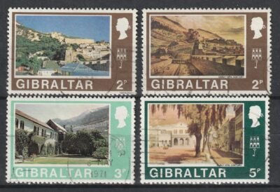 1971. Gibraltár, Bélyegnapi kiadás, 4 db. értékkel