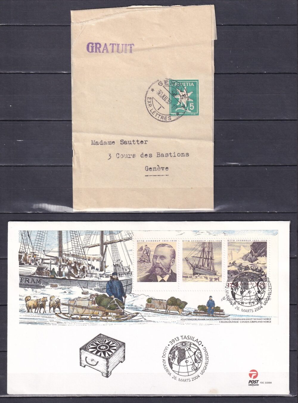 Külföldi küldemények, 4 db.