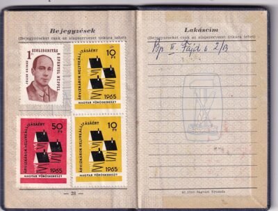 1962. Szakszervezeti Tagsági Könyv - többszáz tagsági bélyeggel - Image 9