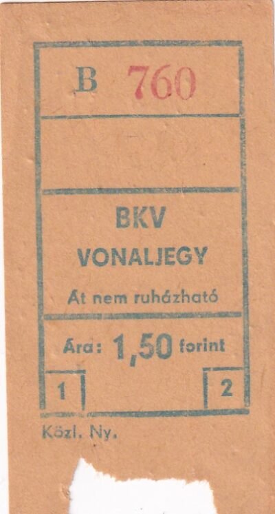 BKV, vonaljegy