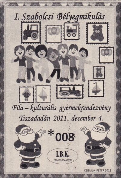 2011, I. szabolcsi bélyegmikulás, feketenyomat