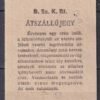 B.Sz.K.Rt, Átszállójegy