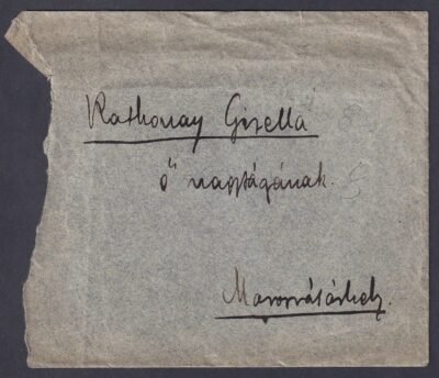 1889. Déva, Marosvásárhelyre feladott levél