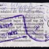 MÁV, 33%-os menetjegy, 2.osztály, 20km (rontott / téves bélyegzés)