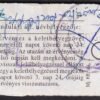 MÁV, 50%-os menetjegy, 2.osztály, 20km, (rontott / téves bélyegzés)