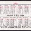 1974. Zsebnaptár