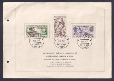 1957. Csehszlovákia, Íjász világbajnokság, Box Európa bajnokság, Hegyimentőszolgálat