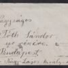 1943. Nagykőrös, Budapestre feladott levél, alkalmi bélyegzéssel érkeztetve - teljes tartalommal