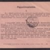 1941. Budapest, Értesítő Szelvény, távirati úton feladott pénz küldeményről -  nagyon ritka küldemény típus!