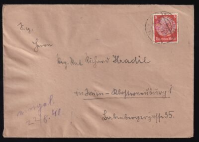 1941. Deutsches Reich levél