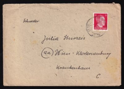 1943. ST. Pölten, Kosterneuburg-ba feladott levél