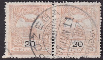 1904. 20 f pár, A4 vízjelállással (7000)