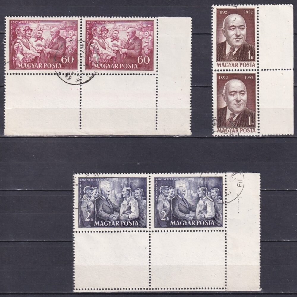 1952. Rákosi Mátyás sor párban + üres mezős