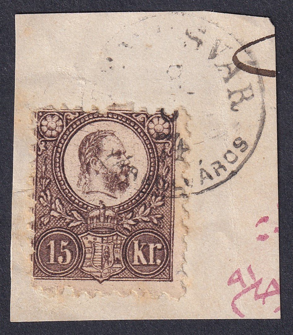 1871. Réznyomat 15 kr, TEMESVÁR / GYÁRKÜLVÁROS