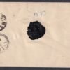 1873. NAGY SZEBEN, Linzbe feladott  5 kr-os díjjegyes boríték, Wien átmenő bélyegzéssel