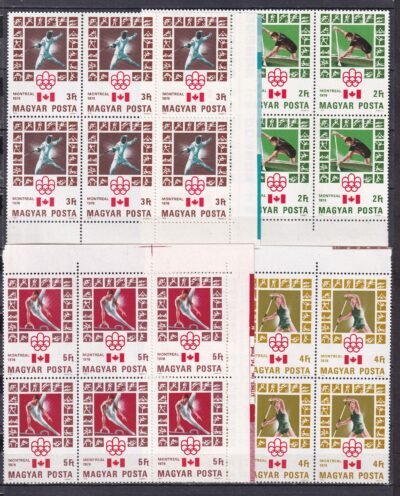 1976. Montreal-i olimpia, ívsarki 6-os tömb sor