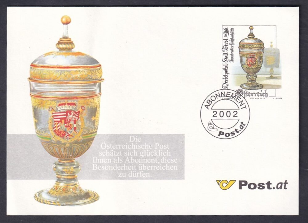 2002. Ausztria, Levelezőlap, előfizetőknek