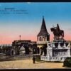 1916. Budapest képeslap, Szt István szobor
