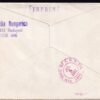 1983. Interparlamentáris unió I. vágott blokk FDC, USA-ba feladott ajánlott levél