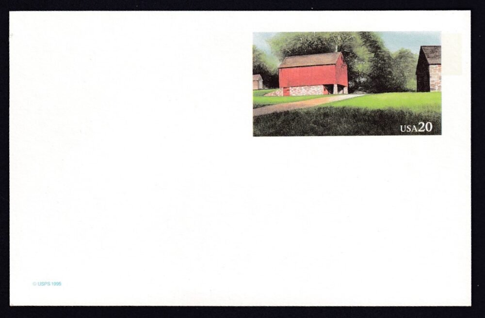 1995. USA, díjjegyes levelezőlap