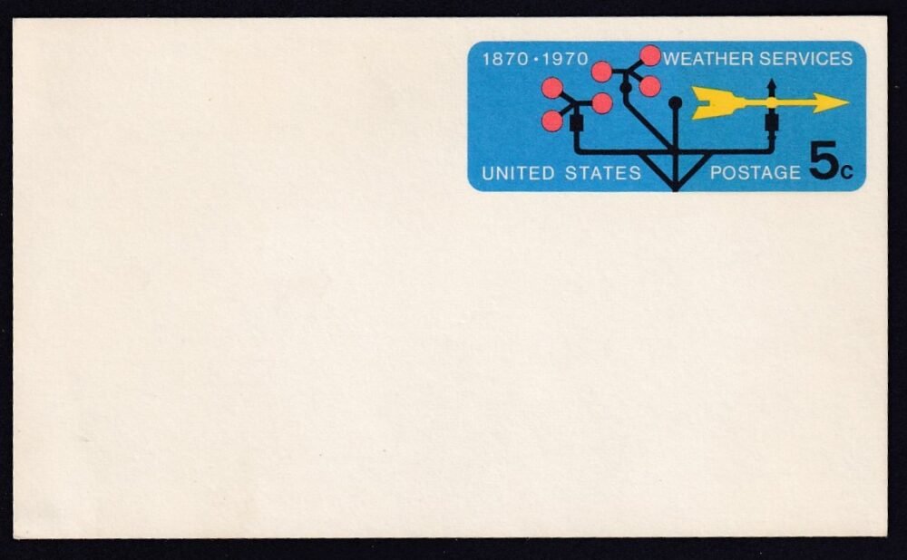 1970. USA, díjjegyes levelezőlap