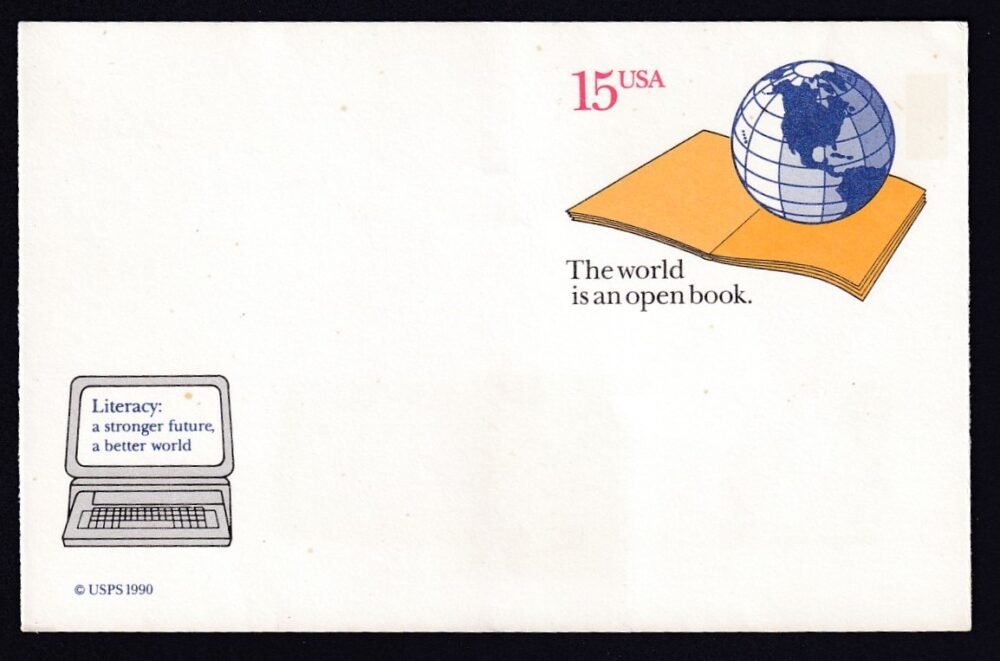 1990. USA, díjjegyes levelezőlap