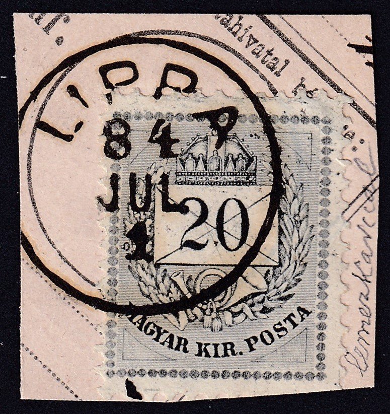 1881. 20 kr - szemcsés nyomat - LIPPA