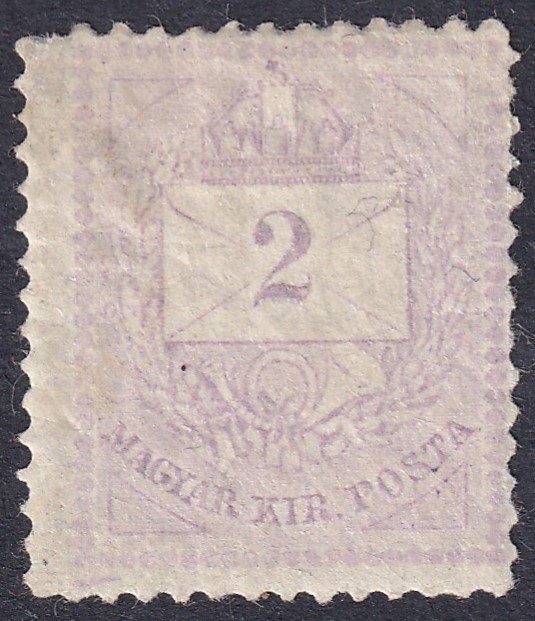 1874. 2 kr 13-as fogazással