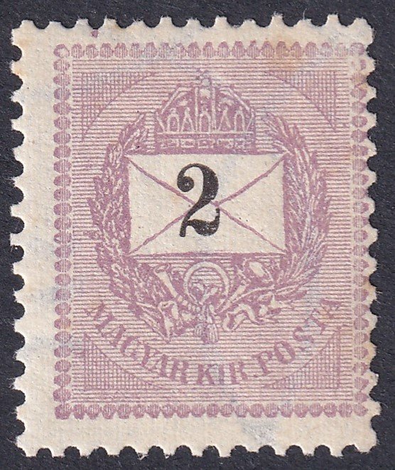 1889. (elektrotip) 2 Kr E - élénk színnel