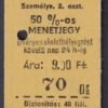Szob 50%-os menetjegy, 2.osztály