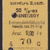 Szob 50%-os menetjegy, 2.osztály