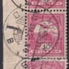 1900. Turul 10f, ívszéli hármas csík, csillag idommal (egy bélyeg sérült)