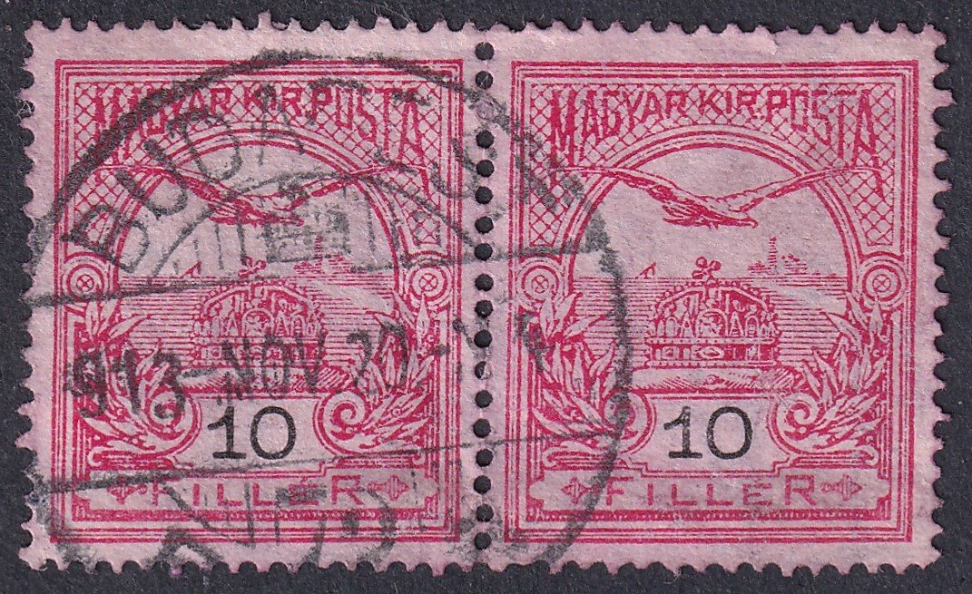 1908. Turul, 10 f pár A3-as vízjel állással (24 000 ++)
