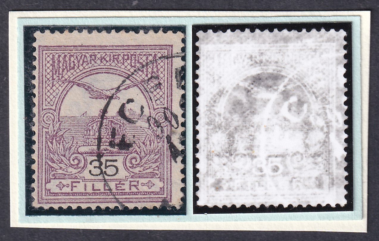 1900. Turul 35 f, A1 vízjel állással