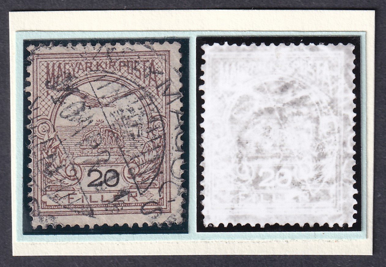 1909. 20 f A1 vízjel állással