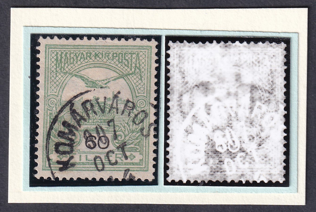 1906. Turul 60 f, A4 vízjel állással - KOMÁRVÁROS