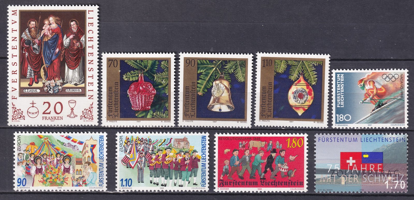 Liechtenstein, névérték: 12 CHF