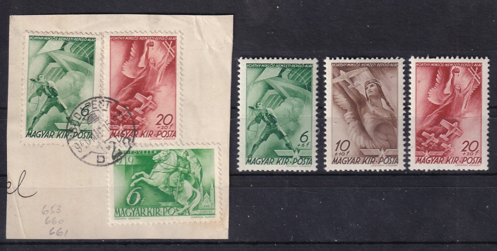 1940. Repülő alap I. sor + kivágás