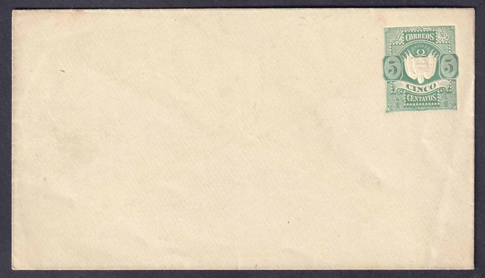 Peru, 5 c használatlan díjjegyes boríték