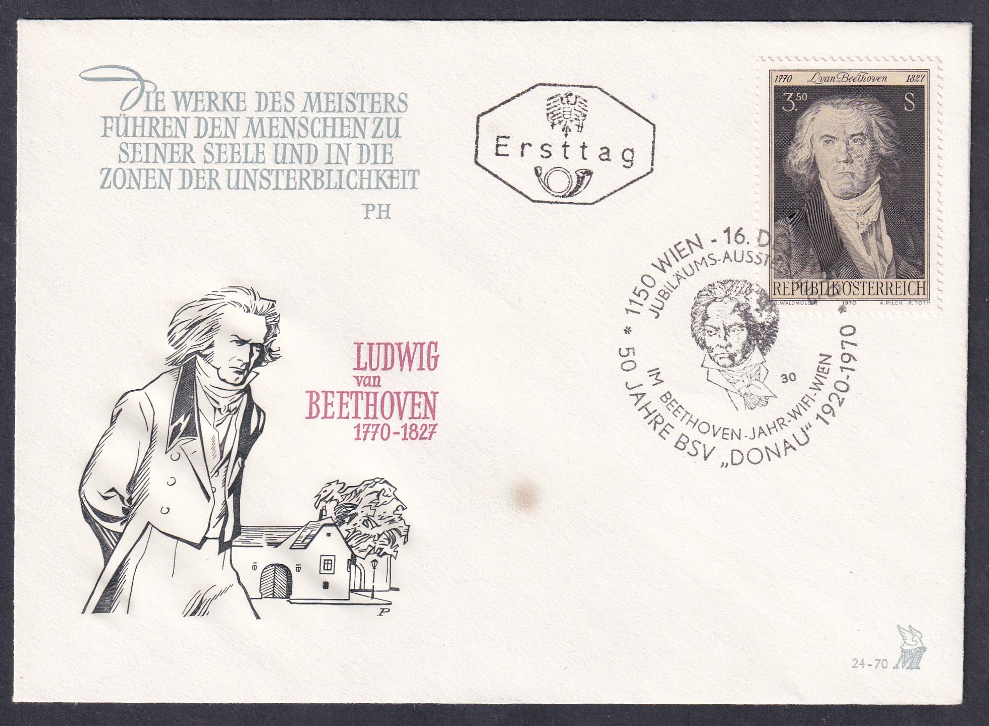 1970. Ausztria, FDC