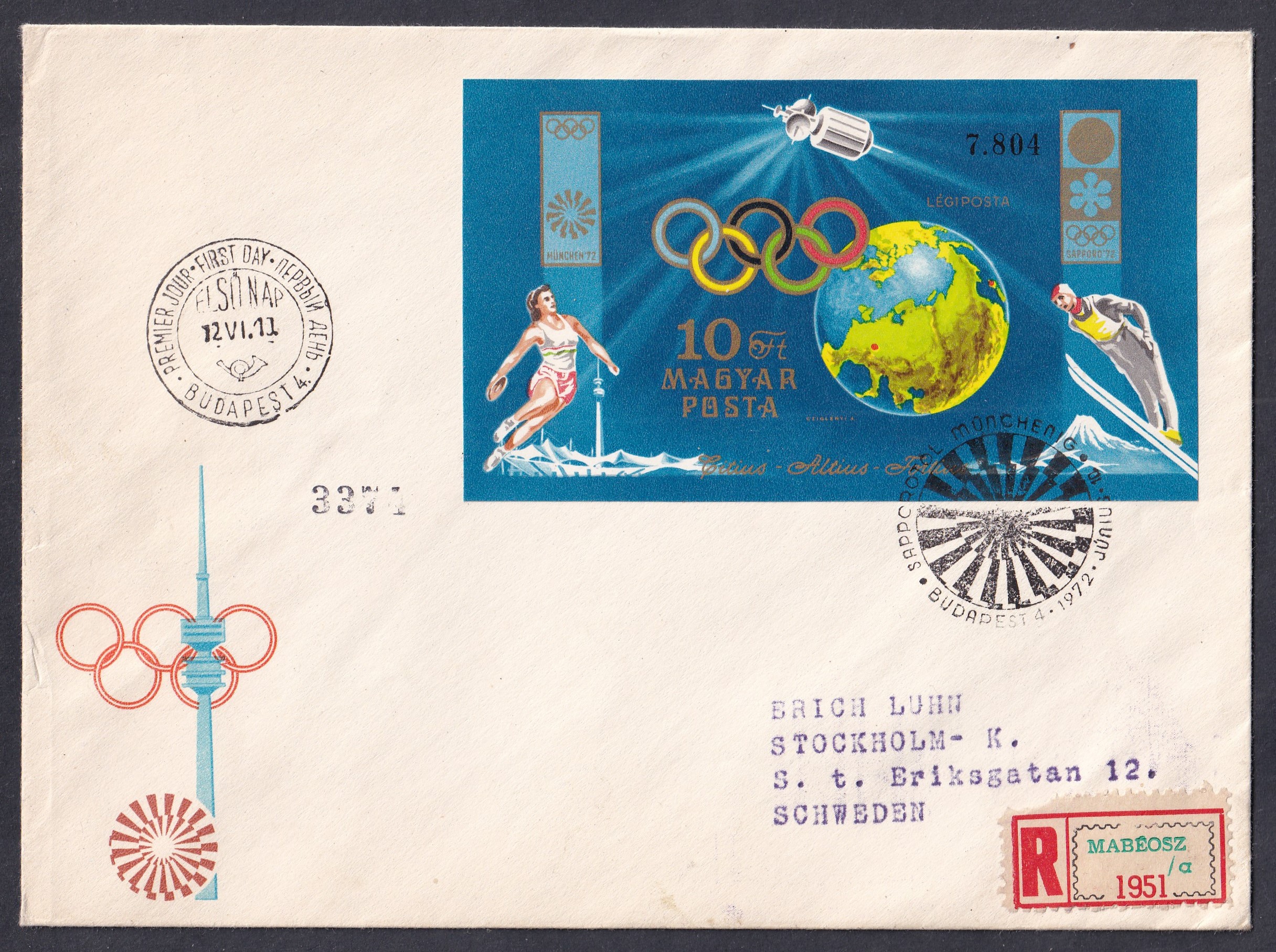 IMG_20260612_0003 1972. Sapporotól Münchenig vágott blokk FDC