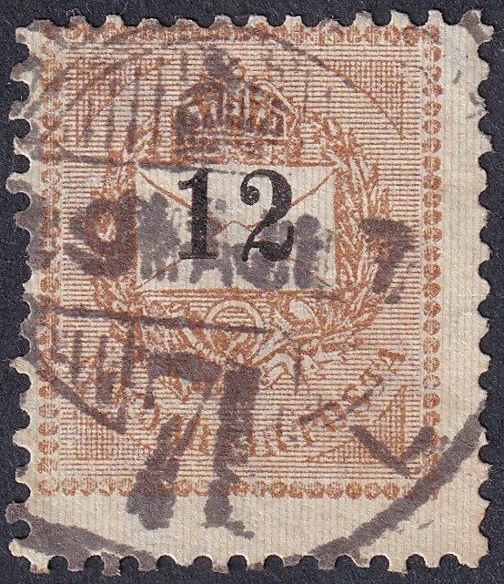 1898. Feketeszámú 12 krajcár /48E/ B4-es vízjelállással