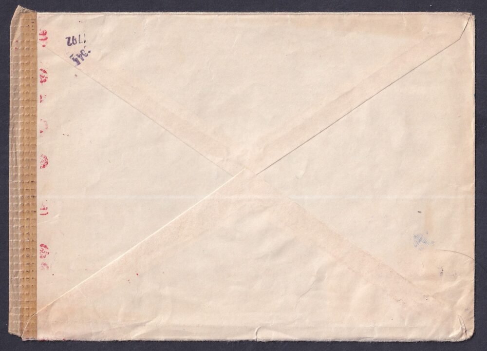 1944. Budapest, Bécsbe feladott cenzúrázott levél