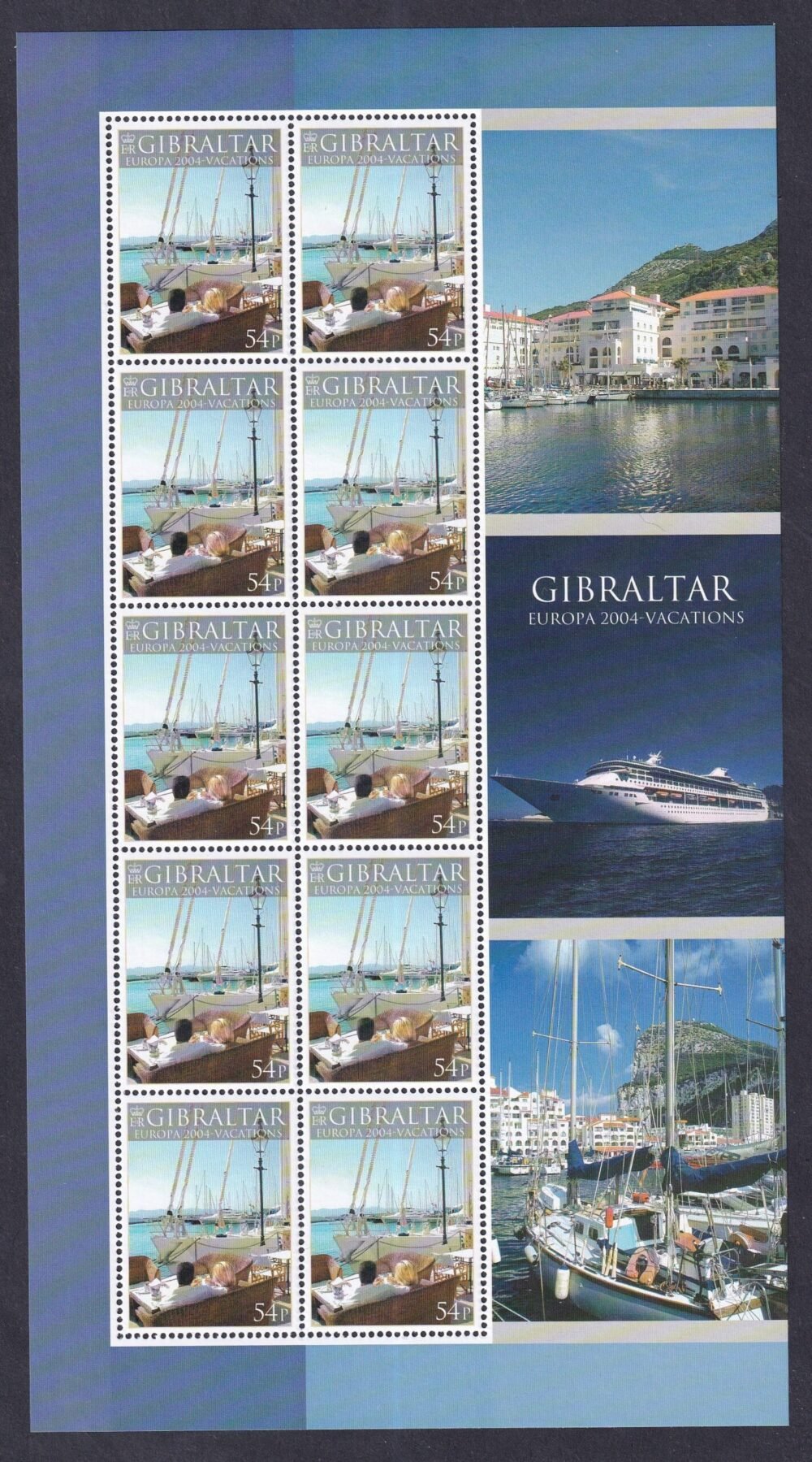 2004. Gibraltár, EUROPA Bélyegek - Ünnepek, kisív sor